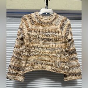 Universal Thread Beige and Brown Knit Sweater